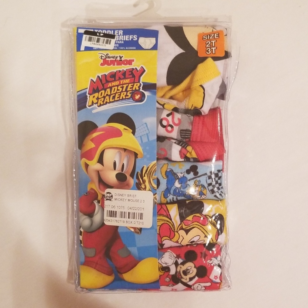 5 pairs Mickey Mouse Toddler Brief Underwear